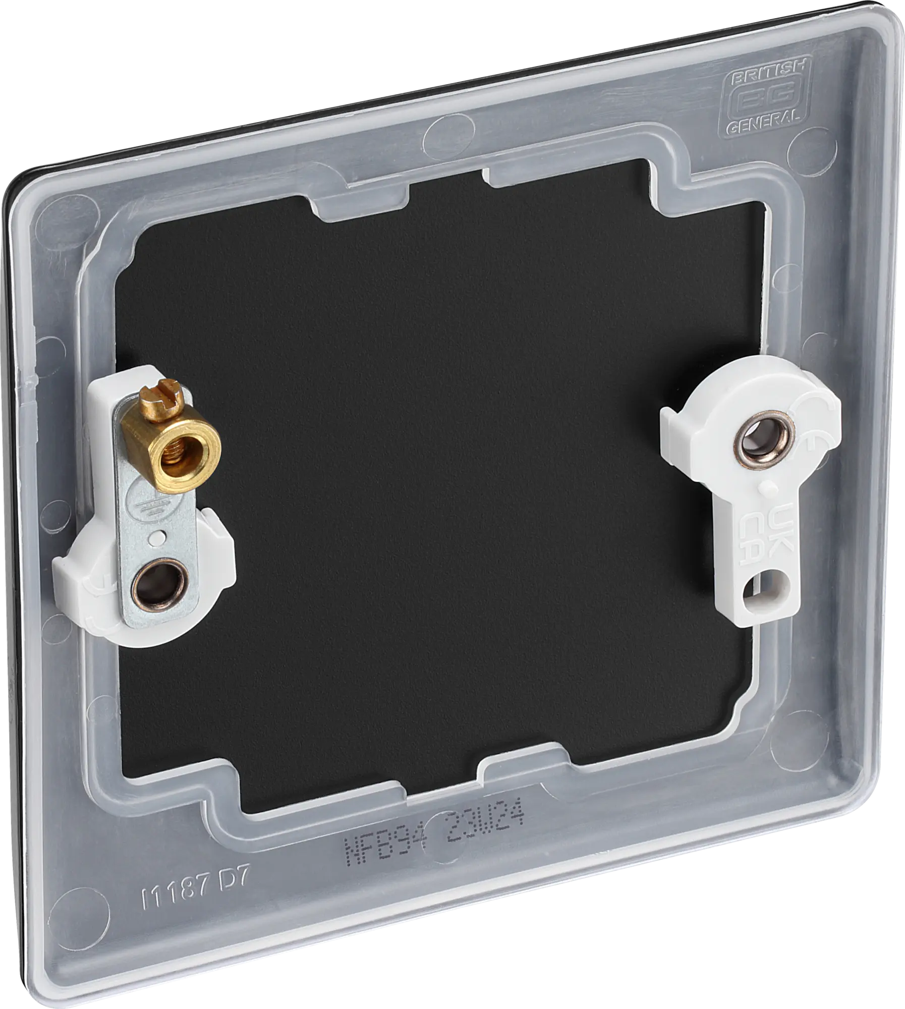 BG Nexus Metal Single Blanking Plate in Matt Black BG Nexus