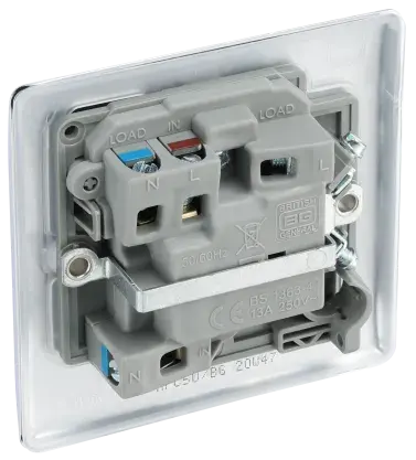 BG Nexus Metal Switched Fused Spur in Polished Chrome - NPC50-01 BG (British General)