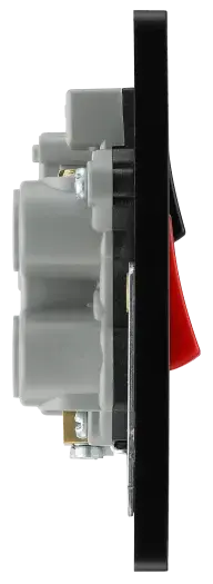 BG Evolve Satin Brass Screwless 45A DP Cooker Unit + Socket + Neon PCDSB70B BG (British General)