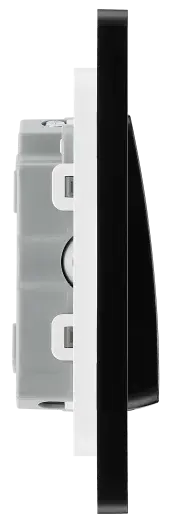 BG Evolve Satin Brass Screwless Triple Pole Fan Isolator Switch PCDSB15B BG (British General)