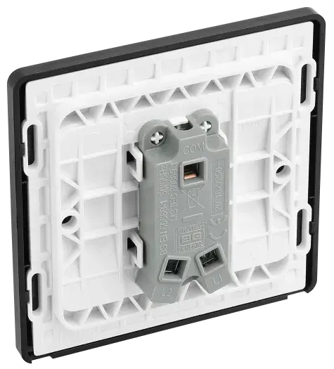 BG Evolve Satin Brass Screwless Single Light Switch PCDSB12B BG (British General)