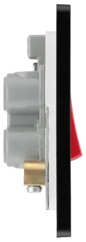 BG Evolve Matt Blue Screwless 45A DP Single Plate + Neon PCDDB74B BG (British General)