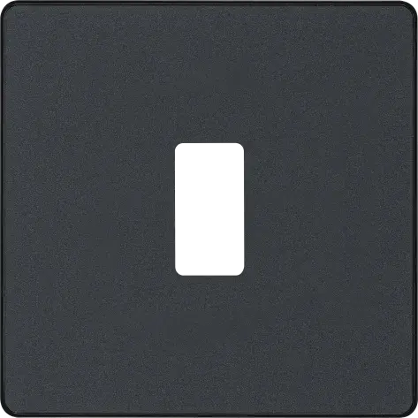 BG Evolve Matt Grey RPCDMG1B 1 Gang Front Cover Plate BG (British General)