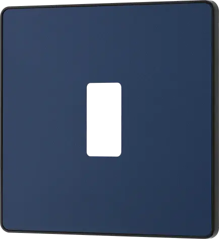 BG Evolve Matt Blue RPCDDB1B 1 Gang Front Cover Plate BG (British General)