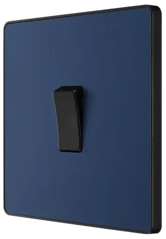 BG Evolve Matt Blue Screwless Single Light Switch PCDDB12B BG (British General)