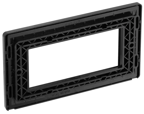 BG Evolve Matt Blue Screwless Quad Euro Module Front Plate PCDDBEMR4B BG (British General)
