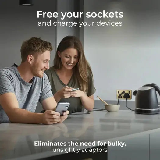 BG Evolve Satin Brass PCDSB22UAC22B USB Double Socket 22W Type A & C USB BG (British General)