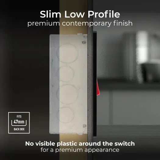 BG Evolve Satin Brass Screwless 45A DP Double Plate + Neon PCDSB72B BG (British General)