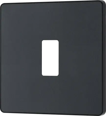 BG Evolve Matt Grey RPCDMG1B 1 Gang Front Cover Plate BG (British General)