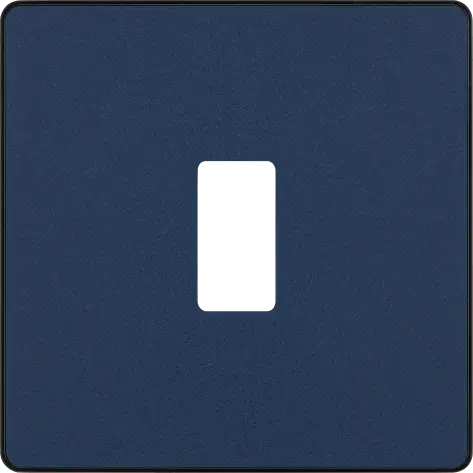 BG Evolve Matt Blue RPCDDB1B 1 Gang Front Cover Plate BG (British General)