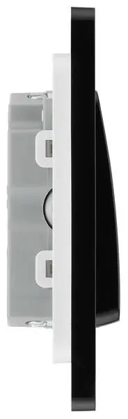 BG Evolve Matt Black Screwless Triple Pole Fan Isolator Switch PCDMB15B BG (British General)