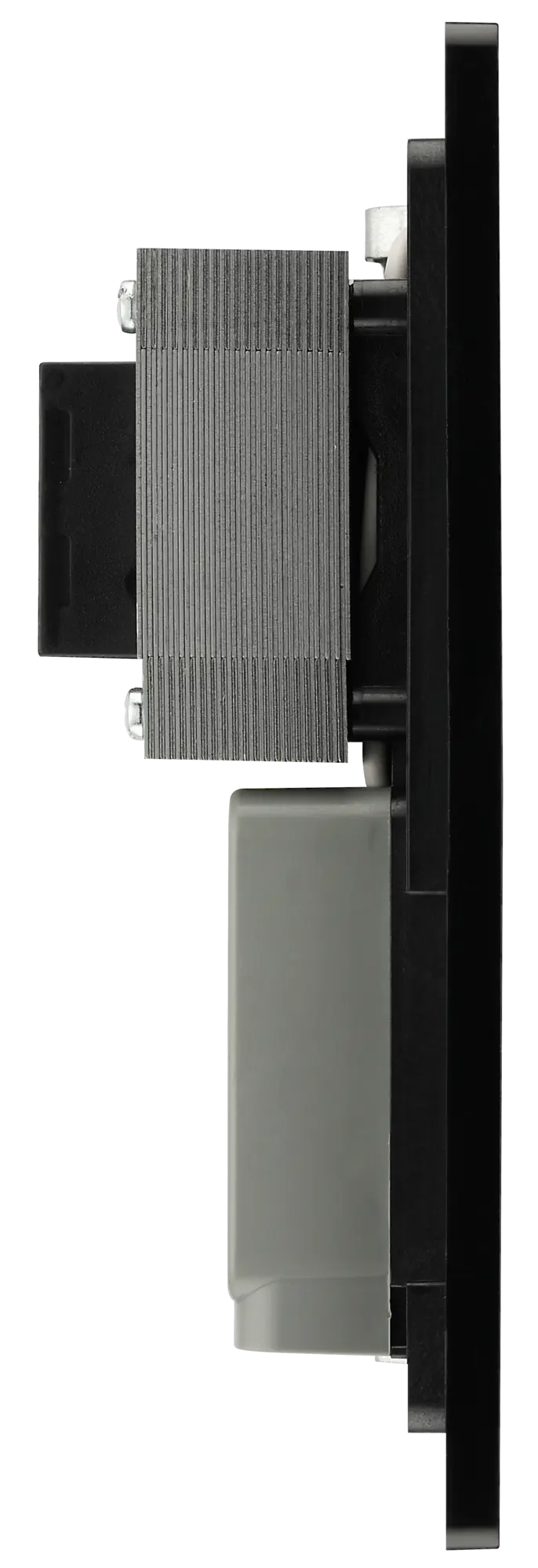 BG Evolve Matt Black Screwless Dual Volt Shaver Socket PCDMB20B BG (British General)