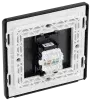 BG Evolve Matt Black Screwless Single RJ45 CAT6 Internet Data Socket PCDMBRJ451B BG (British General)