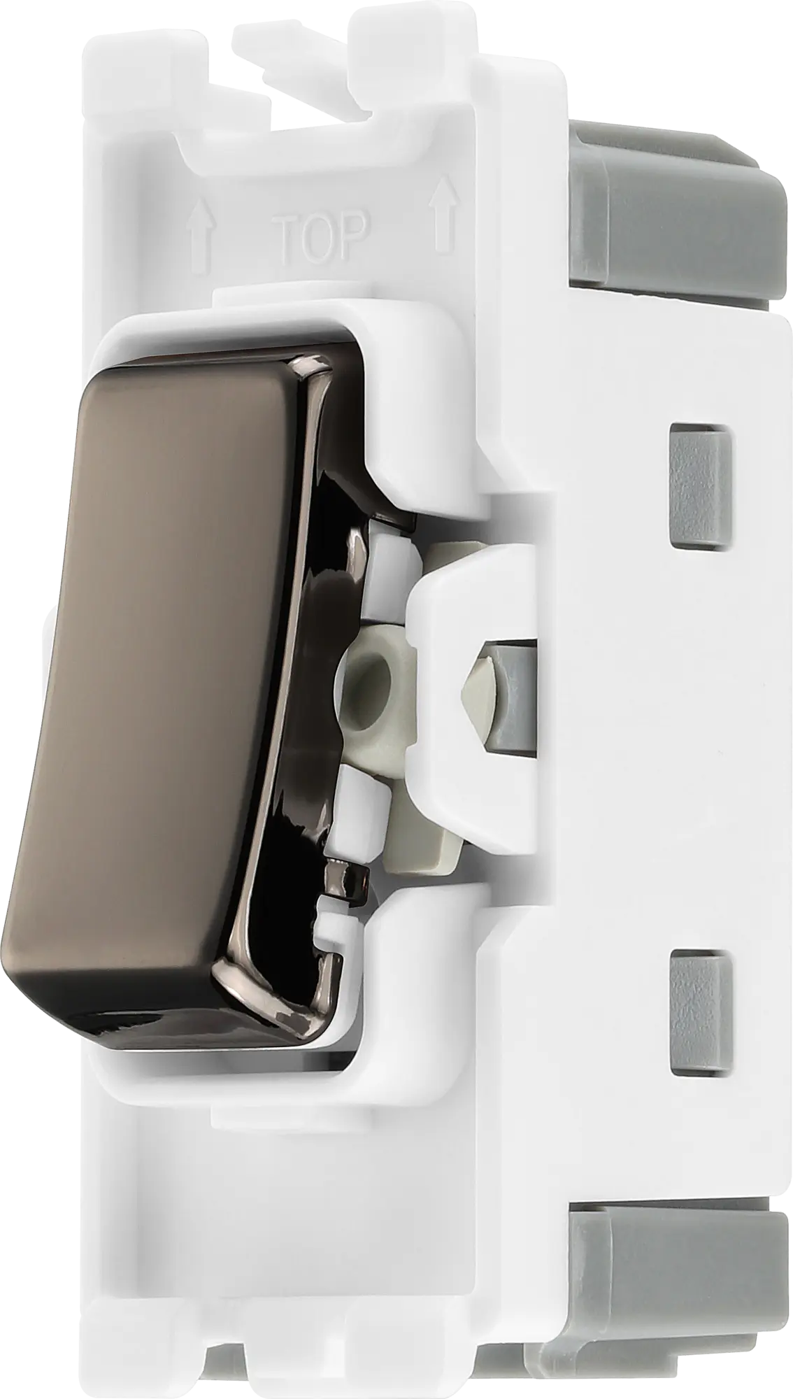 BG RBN12 Black Nickel 2 Way Single Pole Light Switch 20 Amp Grid Switch BG Nexus