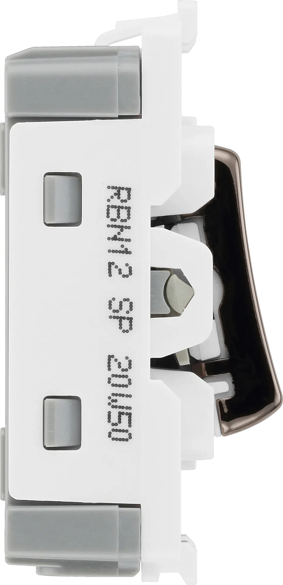 BG RBN12 Black Nickel 2 Way Single Pole Light Switch 20 Amp Grid Switch BG Nexus