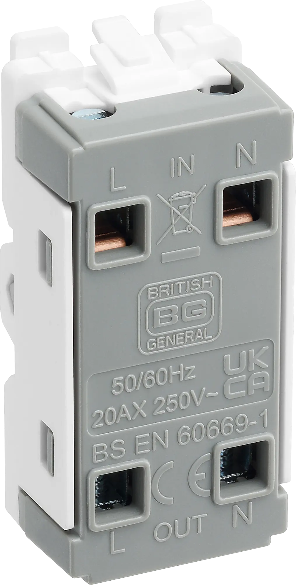 BG RBN30 Black Nickel 20 Amp Double Pole Switch Appliance Grid Switch BG Nexus