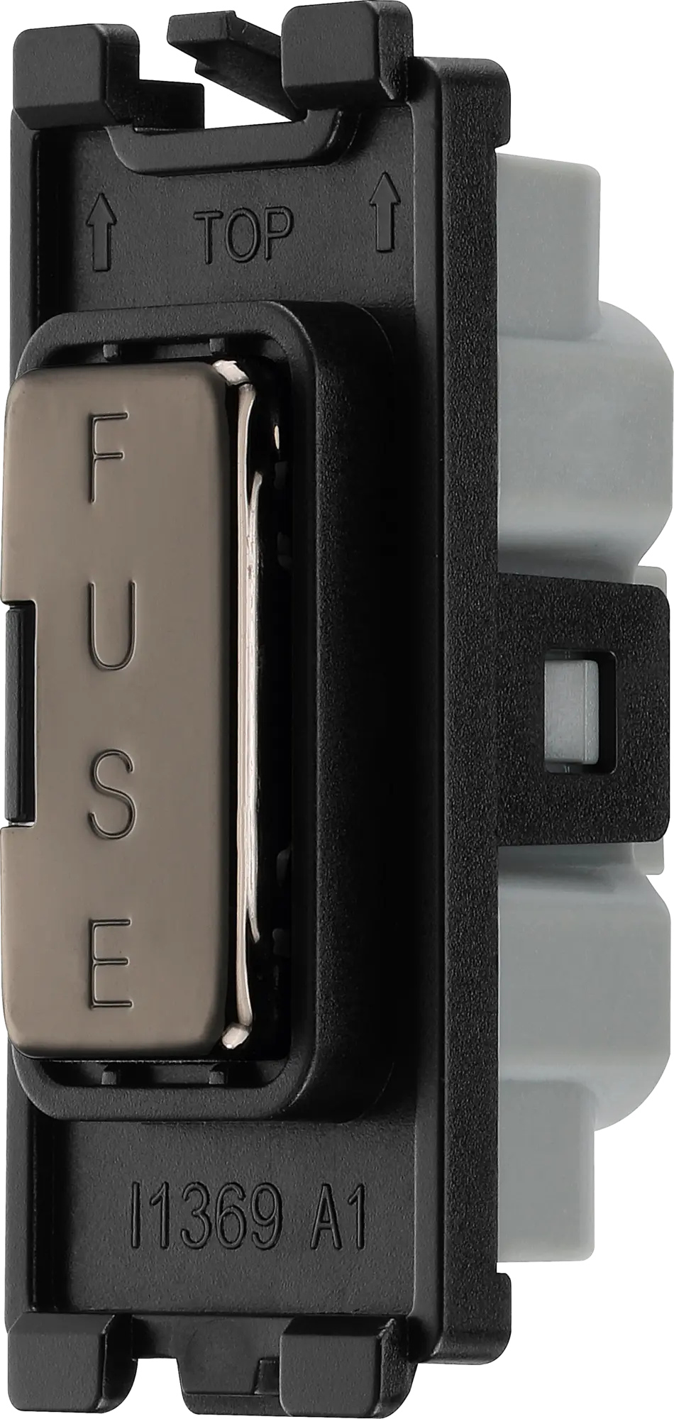 BG RBNFUSE Black Nickel Grid Fuse Holder Module BG Nexus