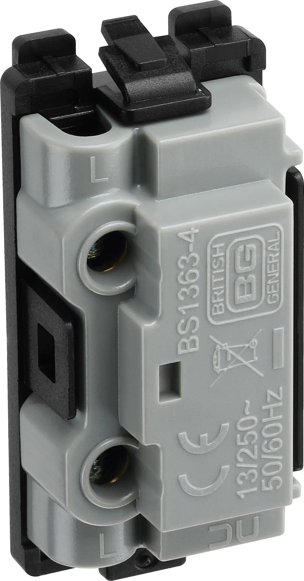 BG RBNFUSE Black Nickel Grid Fuse Holder Module BG Nexus