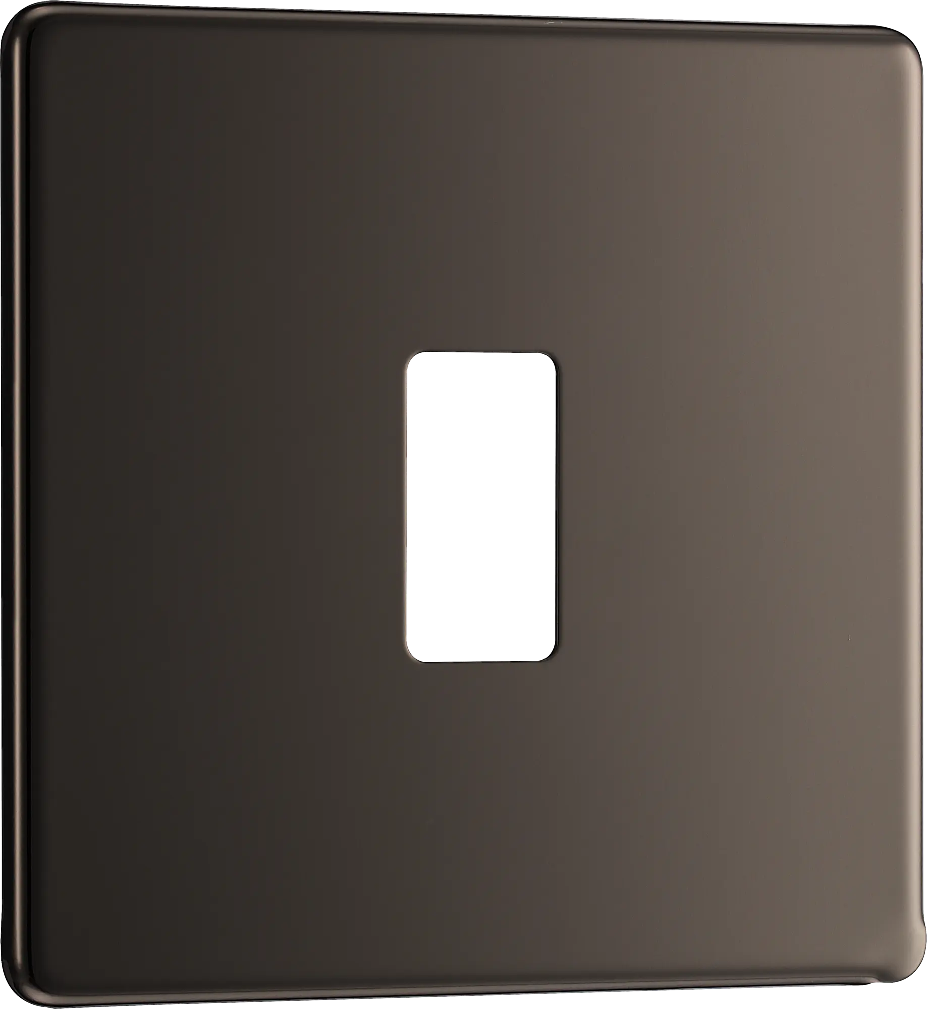 BG RFBN1 Screwless Black Nickel 1 Gang Front Cover Plate BG Nexus