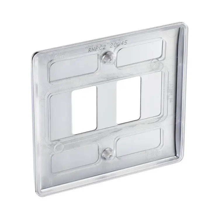 BG RNPC2 Polished Chrome 2 Gang Front Cover Plate BG Nexus