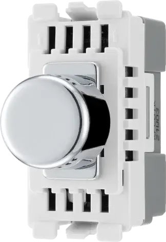 BG RPCDTR Polished Chrome Single Trailing Edge Dimmer Module Grid Light Switch BG Nexus