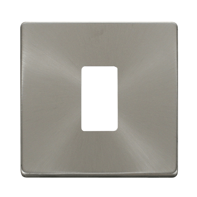 Click GridPro 1 Gang GridPro Frontplate - Brushed Stainless – SCP20401BS