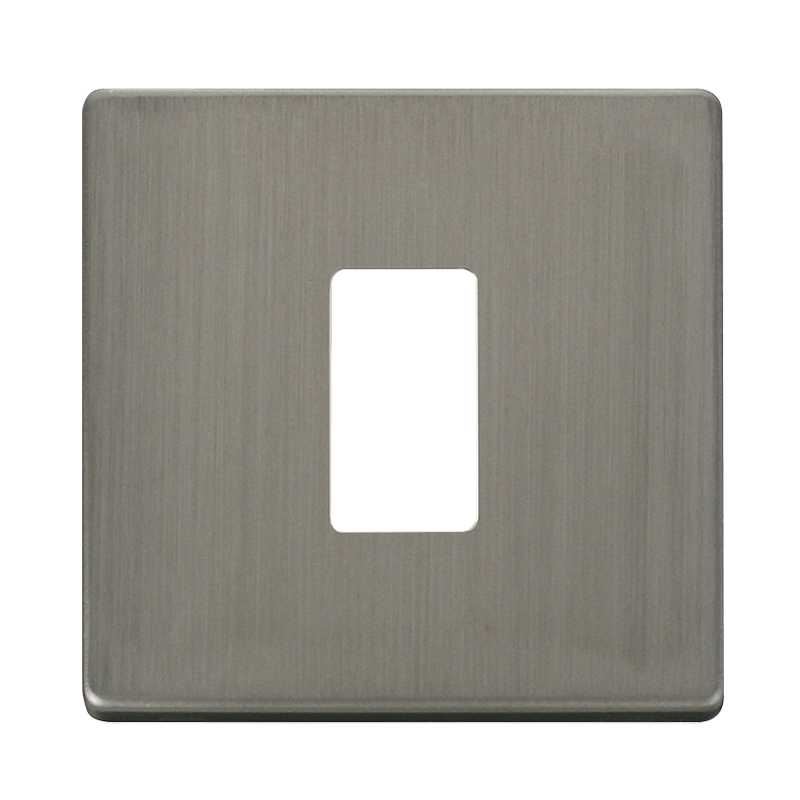 Click GridPro 1 Gang GridPro Frontplate - Stainless Steel – SCP20401SS