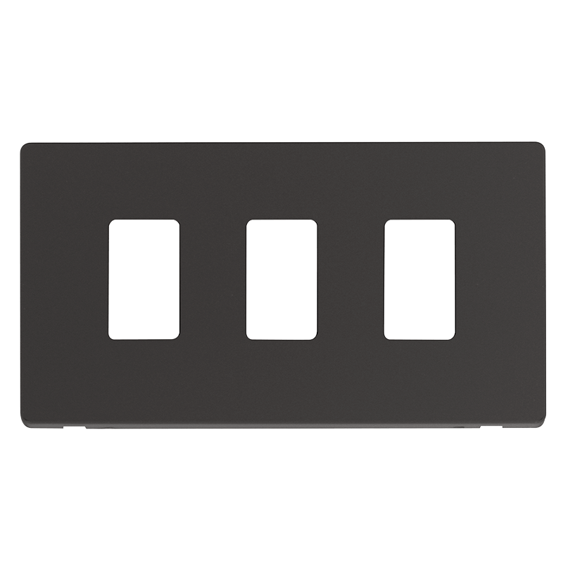 Click GridPro 3 Gang GridPro Frontplate - Black – SCP20403BK