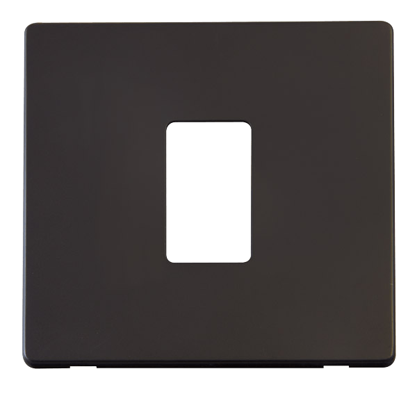 Click MiniGrid 1 Gang Single Aperture Cover Plate - Black – SCP401BK