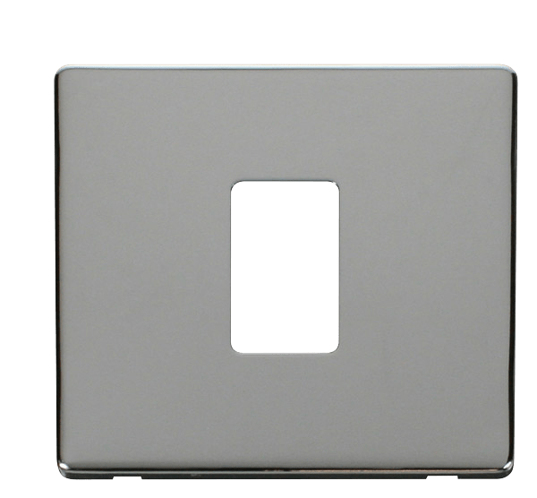 Click MiniGrid 1 Gang Single Aperture Cover Plate - Chrome – SCP401CH