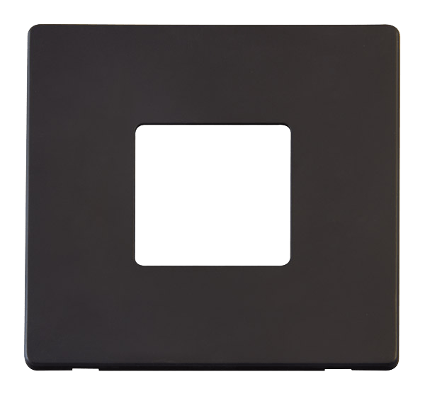 Click MiniGrid 1 Gang Twin Aperture Cover Plate - Black – SCP402BK