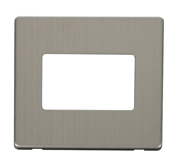 Click MiniGrid 1 Gang Triple Aperture Cover Plate - Stainless Steel – SCP403SS