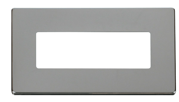 Click MiniGrid 2 Gang (6 In-Line) Aperture Cover Plate - Chrome – SCP426CH
