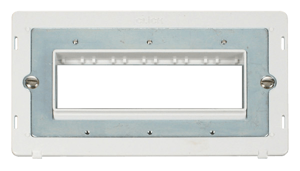 Click MiniGrid 2 Gang Plate 6 In-Line Aperture Insert - White – SIN426PW