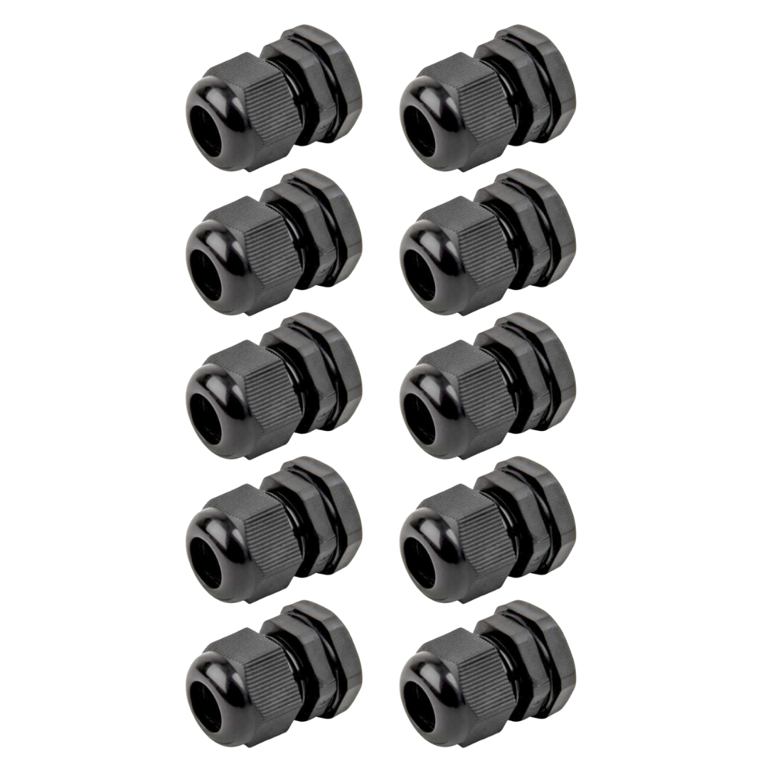 UniCrimp 20mm Black PVC Compression Stuffing Gland UniCrimp - 10 Pack