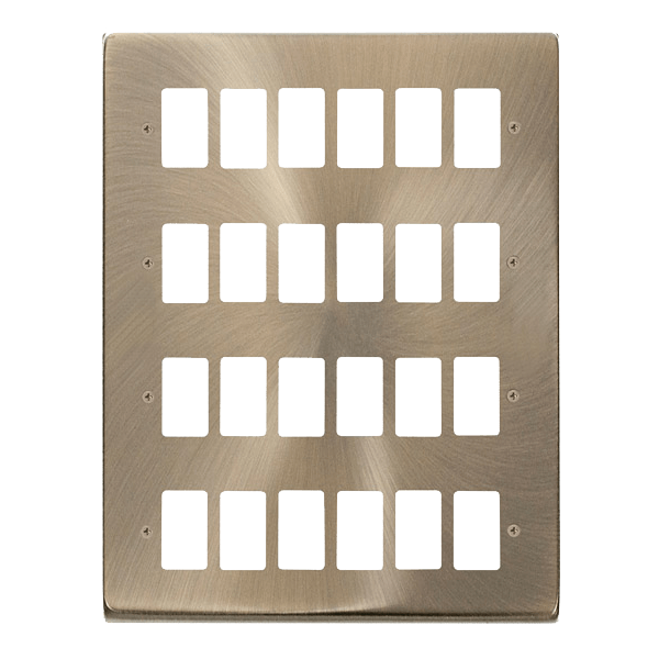 Click GridPro 24 Gang GridPro Frontplate - Antique Brass – VPAB20524