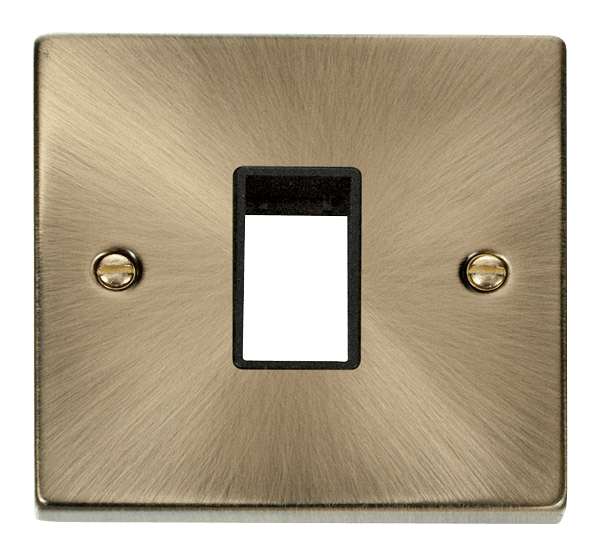 Click MiniGrid 1 Gang Plate Single Aperture - Black – VPAB401BK