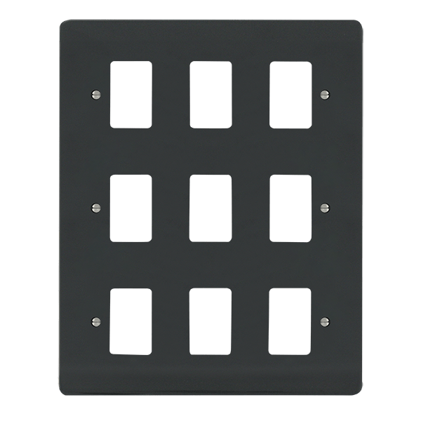 Click GridPro GPRO 9 GANG DECO PLATE ANTHRACITE GREY – VPAG20509
