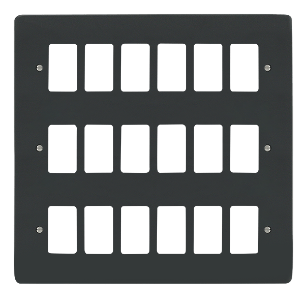 Click GridPro GPRO 18 GANG DECO PLATE ANTHRACITE GREY – VPAG20518