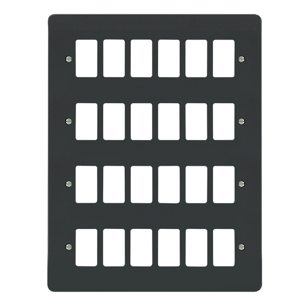 Click GridPro GPRO 24 GANG DECO PLATE ANTHRACITE GREY – VPAG20524