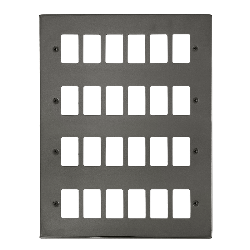 Click GridPro 24 Gang GridPro Frontplate - Black Nickel – VPBN20524