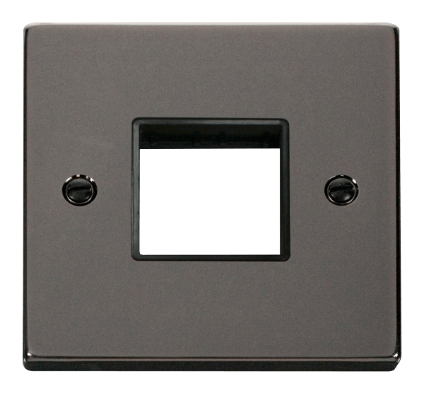 Click MiniGrid 1 Gang Plate Twin Aperture - Black – VPBN402BK
