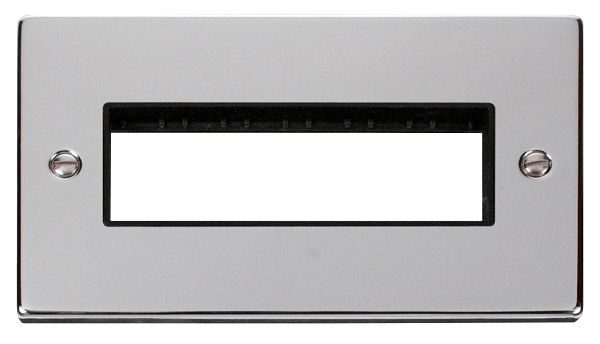 Click MiniGrid 2 Gang Plate 6 In-Line Aperture - Black – VPCH426BK