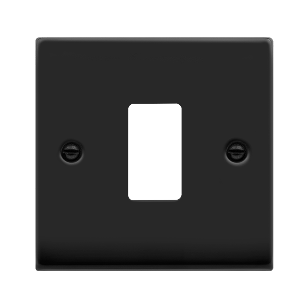 Click GridPro GRIDPRO 1 GANG DECO PLATE MATT BLACK – VPMB20401