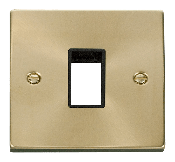 Click MiniGrid 1 Gang Plate Single Aperture - Black – VPSB401BK