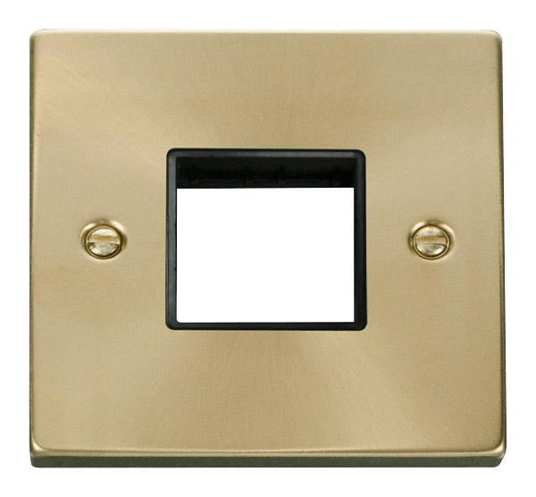 Click MiniGrid 1 Gang Plate Twin Aperture - Black – VPSB402BK