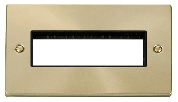 Click MiniGrid 2 Gang Plate 6 In-Line Aperture - Black – VPSB426BK