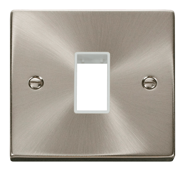 Click MiniGrid 1 Gang Plate Single Aperture - White – VPSC401WH