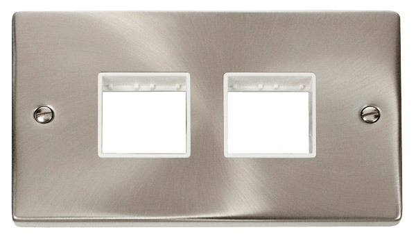 Click MiniGrid 2 Gang Plate (2 x 2) Aperture - White – VPSC404WH