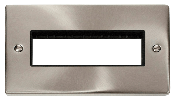 Click MiniGrid 2 Gang Plate 6 In-Line Aperture - Black – VPSC426BK